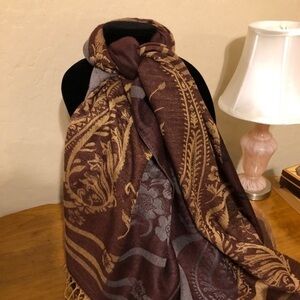 Ladies Paisley Fabrics Printed Viscose Shawl Scarf